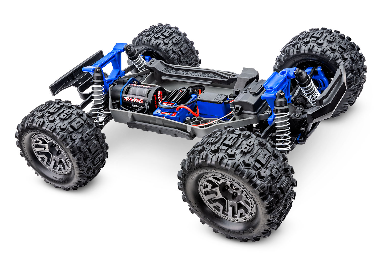 67154 4 Stampede 4x4 Chassis 3qtr front