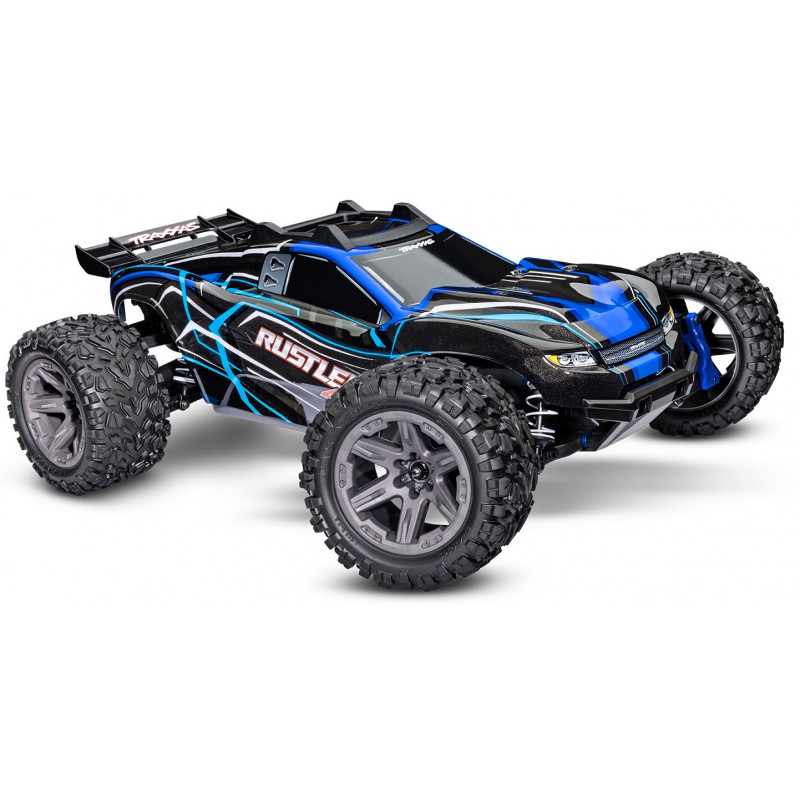 traxxas rustler 4x4 bl 2s rtr 67164 4