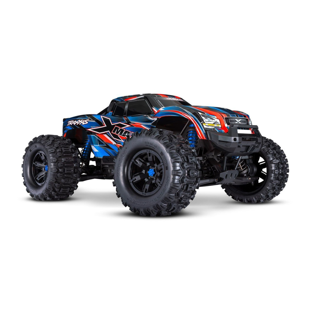 traxxas xmaxx 4x4 8s belted bleu rtr 16 brushless 77096 4