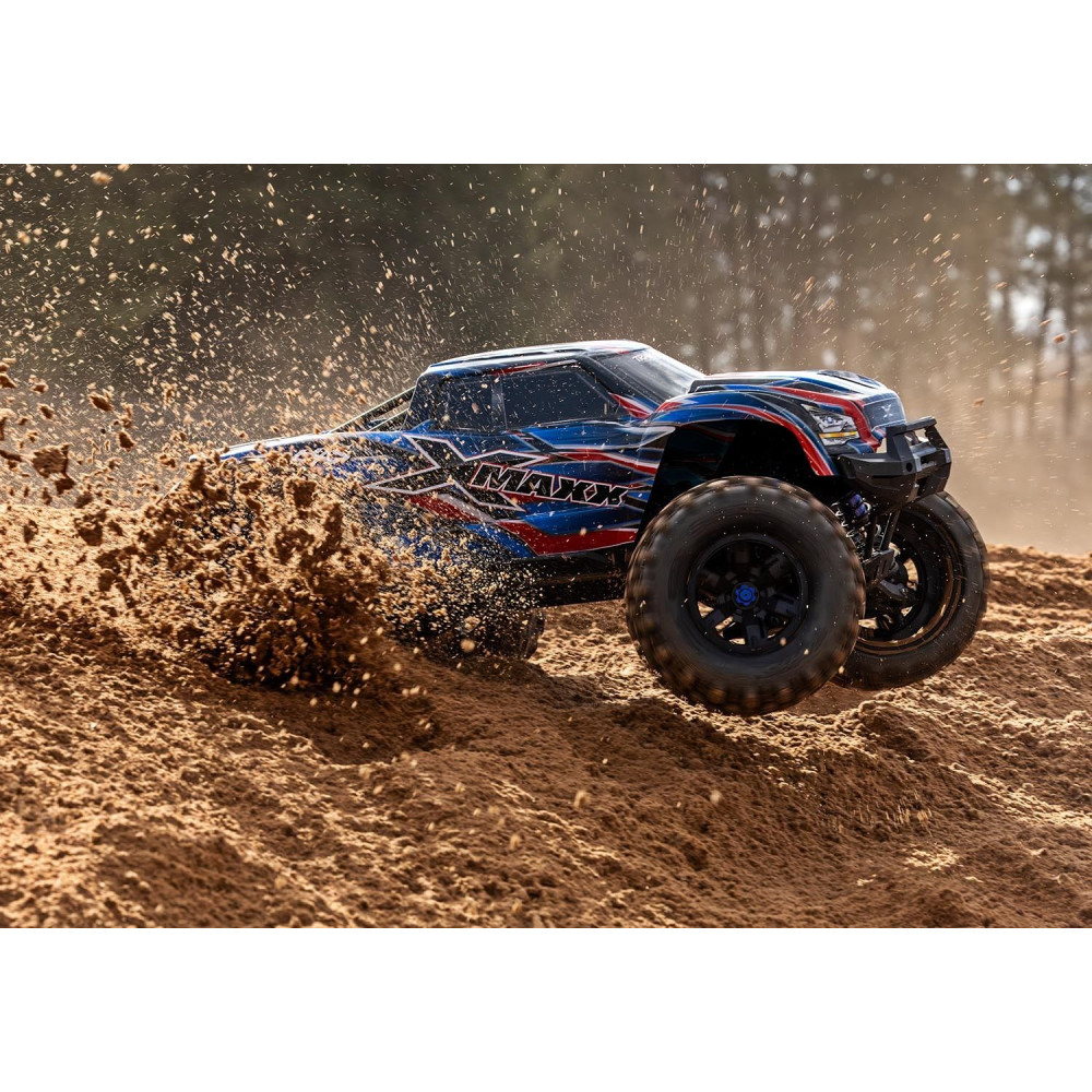 traxxas xmaxx 4x4 8s belted bleu rtr 16 brushless 77096 4 1